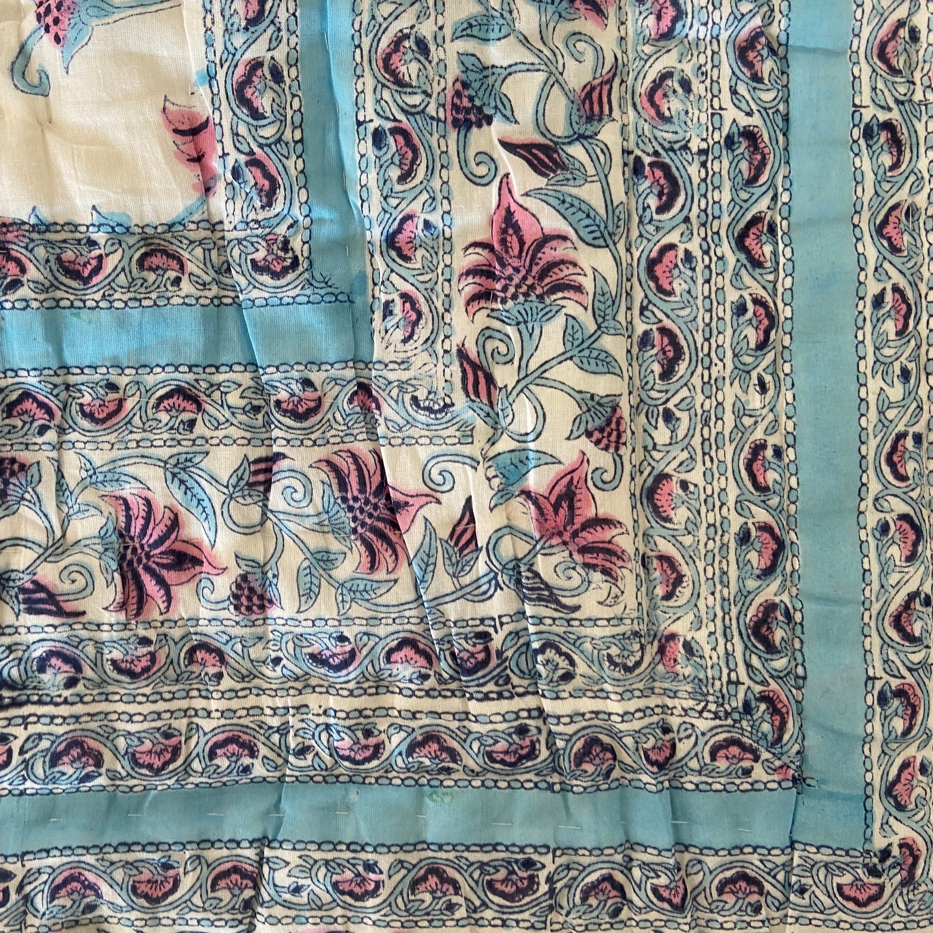 Handmade Indian Cotton Quilt - Floral Bale | Soul Threads